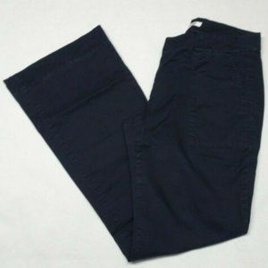 cAbi #252R Step Out Size 6 Blue Chino Wide Leg